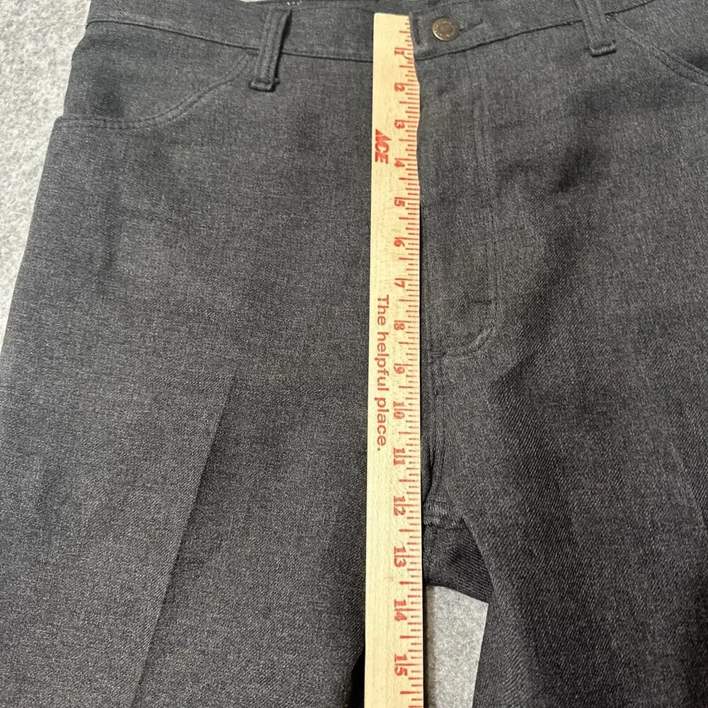 Wrangler 82HK Dress Pants Men's Size 38x29 Black Cotton Pants‎